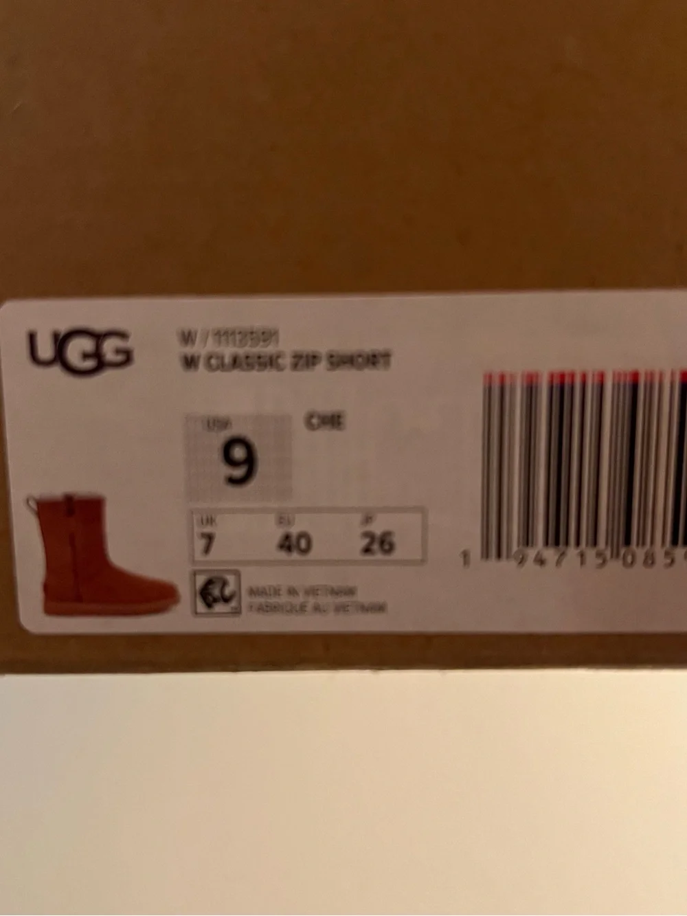 UGG Side 9 Women's Suede Zip-Back Winter Boot - Chestnut